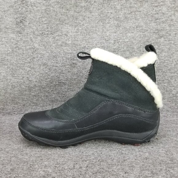 Merrell Sulis Black Leather Waterproof Insulated Winter Boots Women 7.5 DISCOLOR - Picture 12 of 12